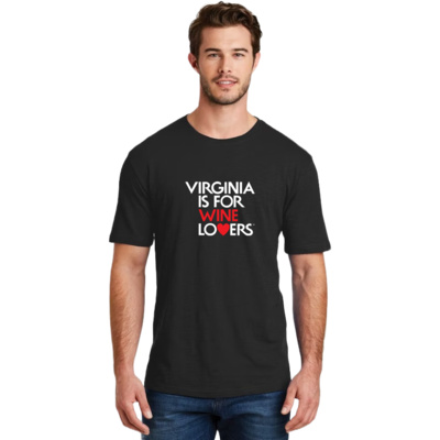 Wine Lovers Black Short Sleeve T-shirt Thumbnail